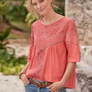 Beautiful Sundance Coral Blouse
